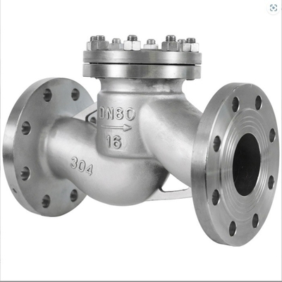 Estructura de control del medio de agua de acero inoxidable válvula de control con brida H41W-16P