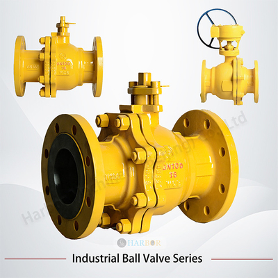 Válvula de bolas de acero fundido de sellado duro manual con brida Q41H/Y-16/25C