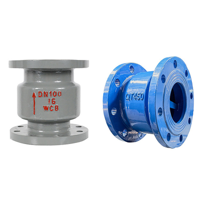 H42H-16/25C Válvula de verificación con brida vertical de acero fundido en un solo sentido con soporte OEM