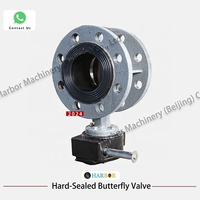 Válvula de mariposa de turbina manual de acero fundido WCB D341X-10/16C para medios de agua