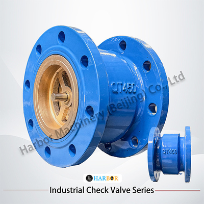 H42H-16/25C Válvula de verificación con brida vertical de acero fundido en un solo sentido con soporte OEM