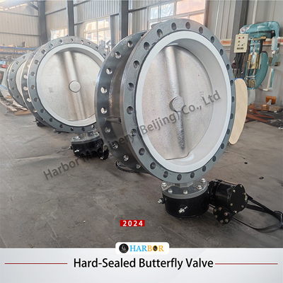 Válvula de mariposa de wafer de turbina con revestimiento de PTFE D371F46-16C con resistencia al ácido y alcalino