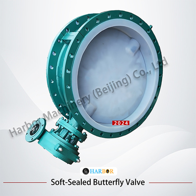 Válvula de mariposa de acero fundido totalmente revestida con PTFE D341F46-16C para industrial